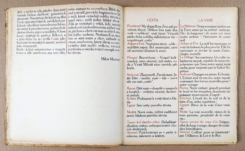 Bílek František – Cesta, cyklus se dvěma autorovými dřevoryty a čtyřiceti litografiemi, 1909 