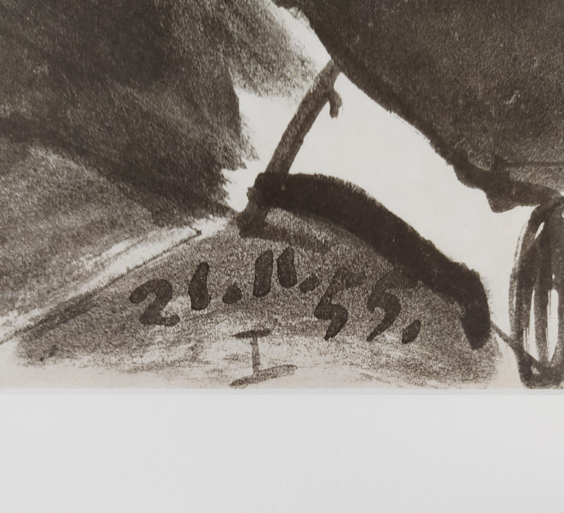 Picasso Pablo – Alžírská žena, původní litografie, 1955