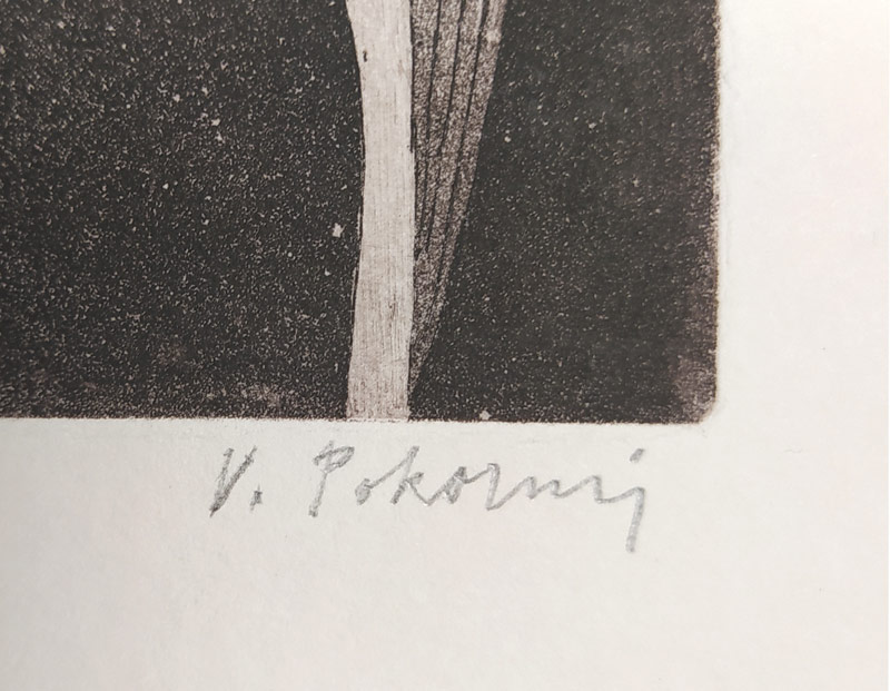 Pokorný Václav – Ženy, lept s akvatintou, č. 15/30, nedatováno