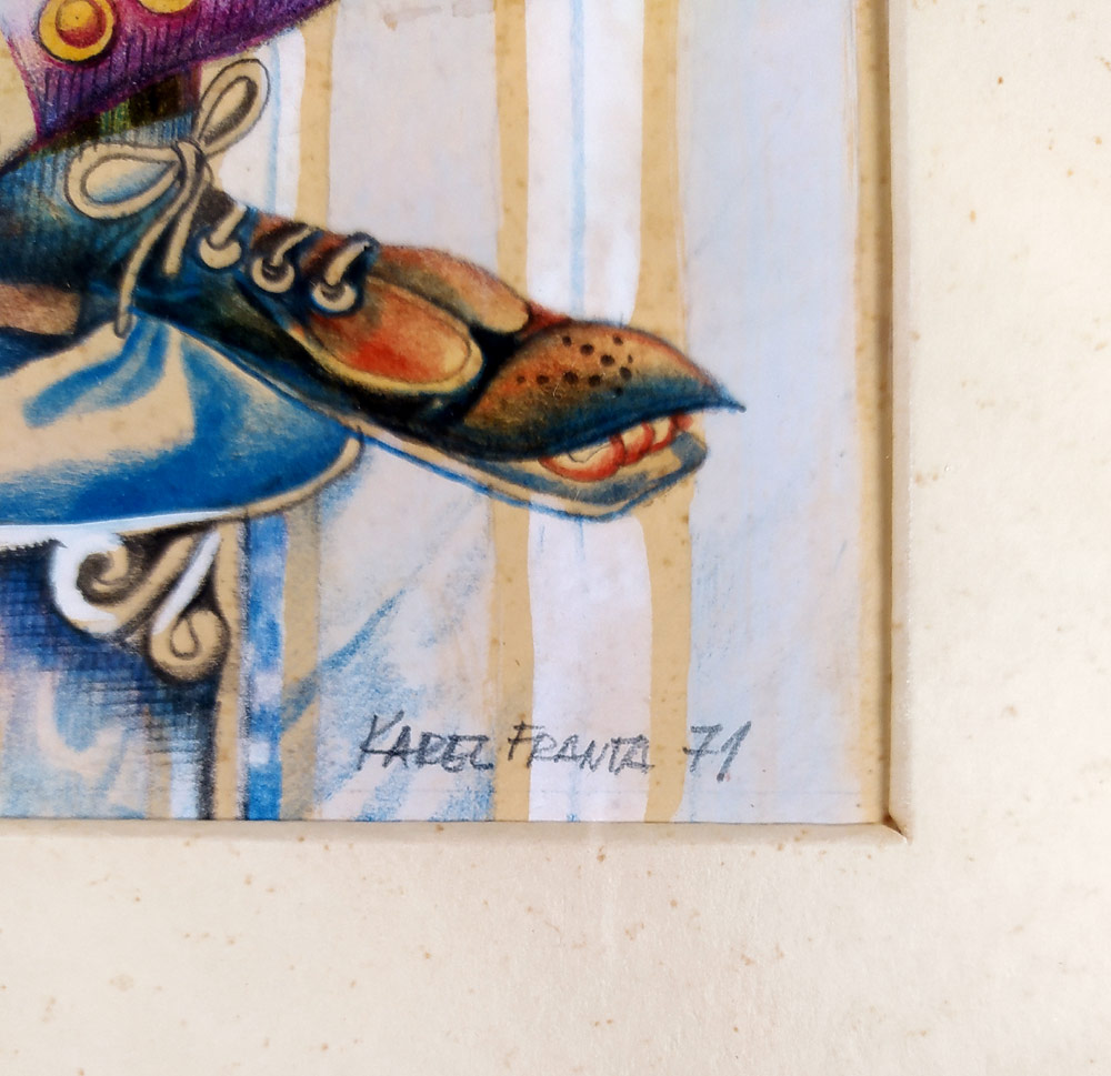 Franta Karel – Komik, kresba, pastel, akvarel, kombinovaná technika, 1971