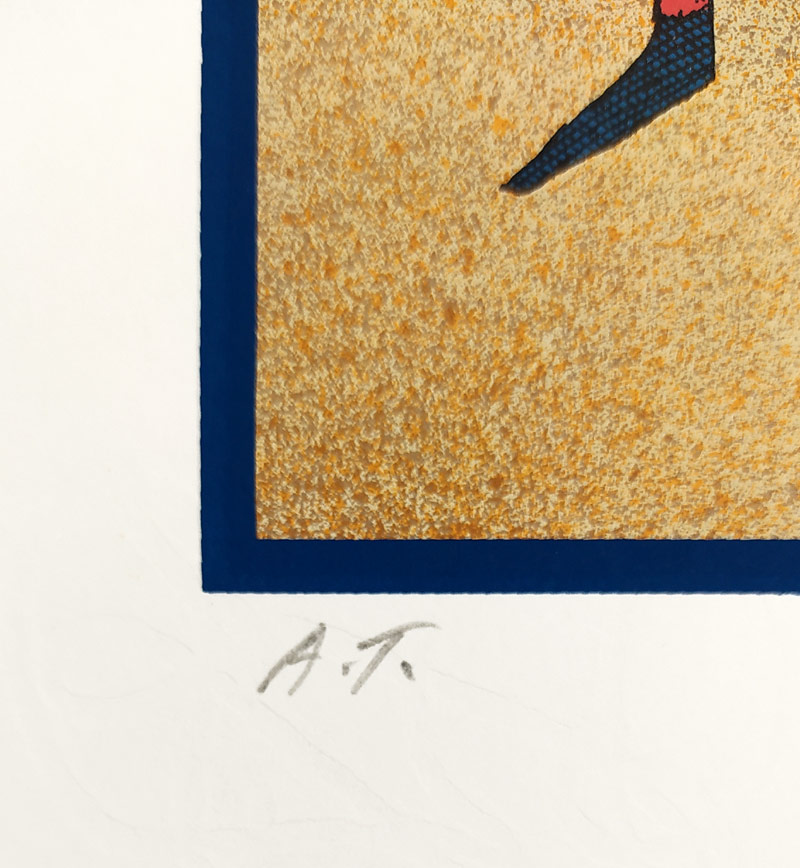 Born Adolf – Kočičí muzika, signovaná barevná serigrafie, autorský tisk, ca 2010