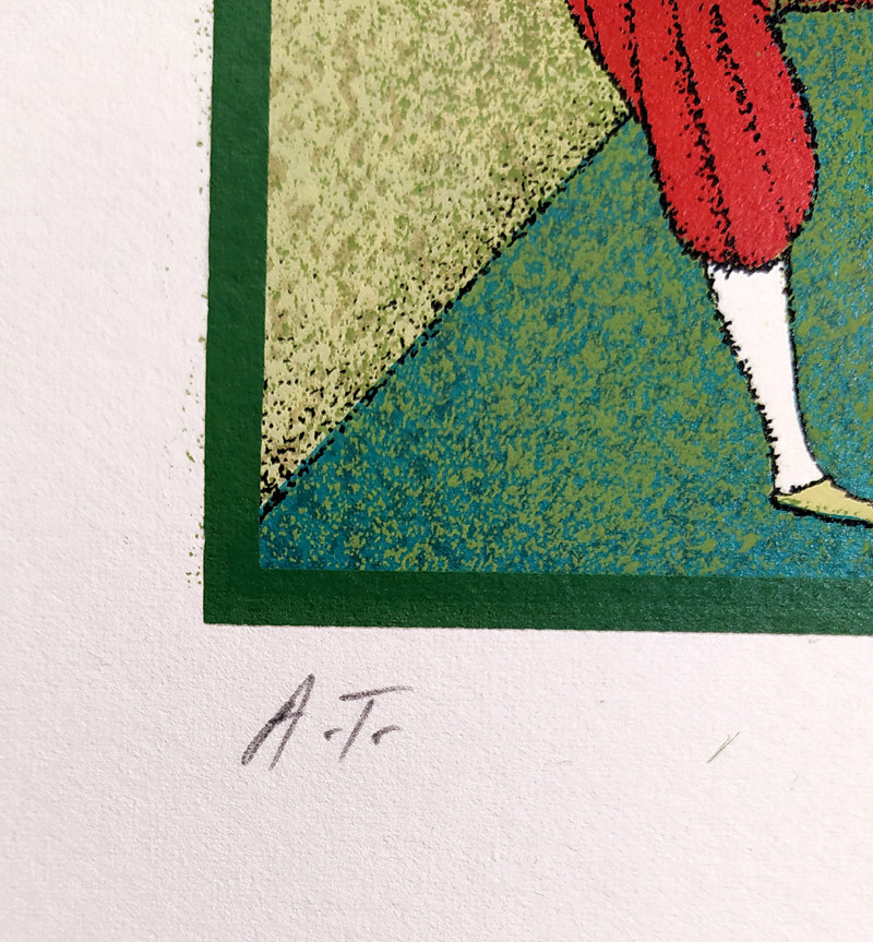 Born Adolf – Varieté, signovaná barevná serigrafie, autorský tisk, ca 2010
