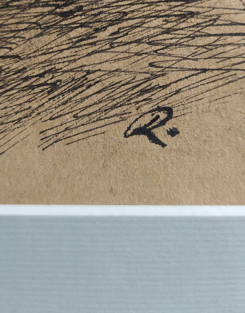 Rada Vlastimil – Studie k obrazu, kresba tuší, ca 1920