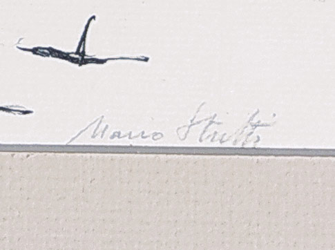 Stretti Mario – Z Malé Fatry, kresba tuší, 1950