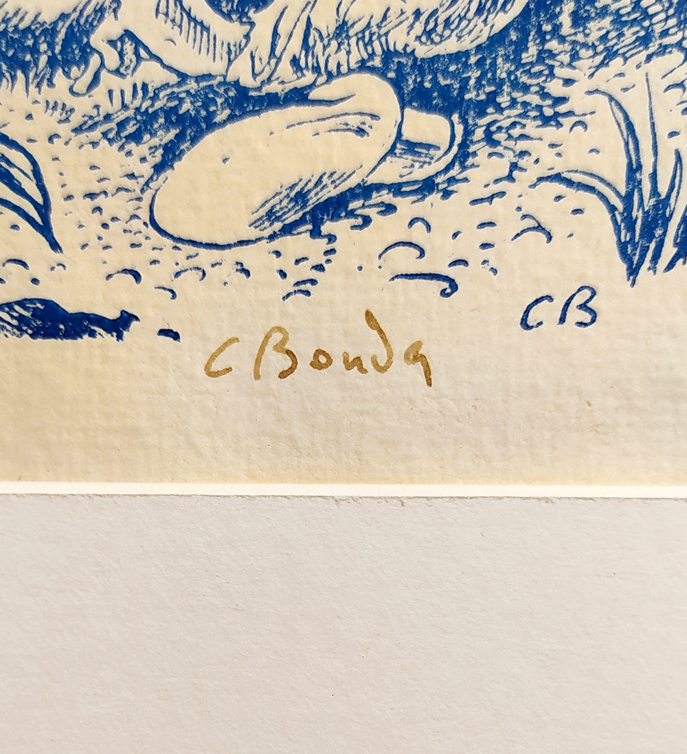 Bouda Cyril – Ze života hmyzu, barevný lept, nedatováno