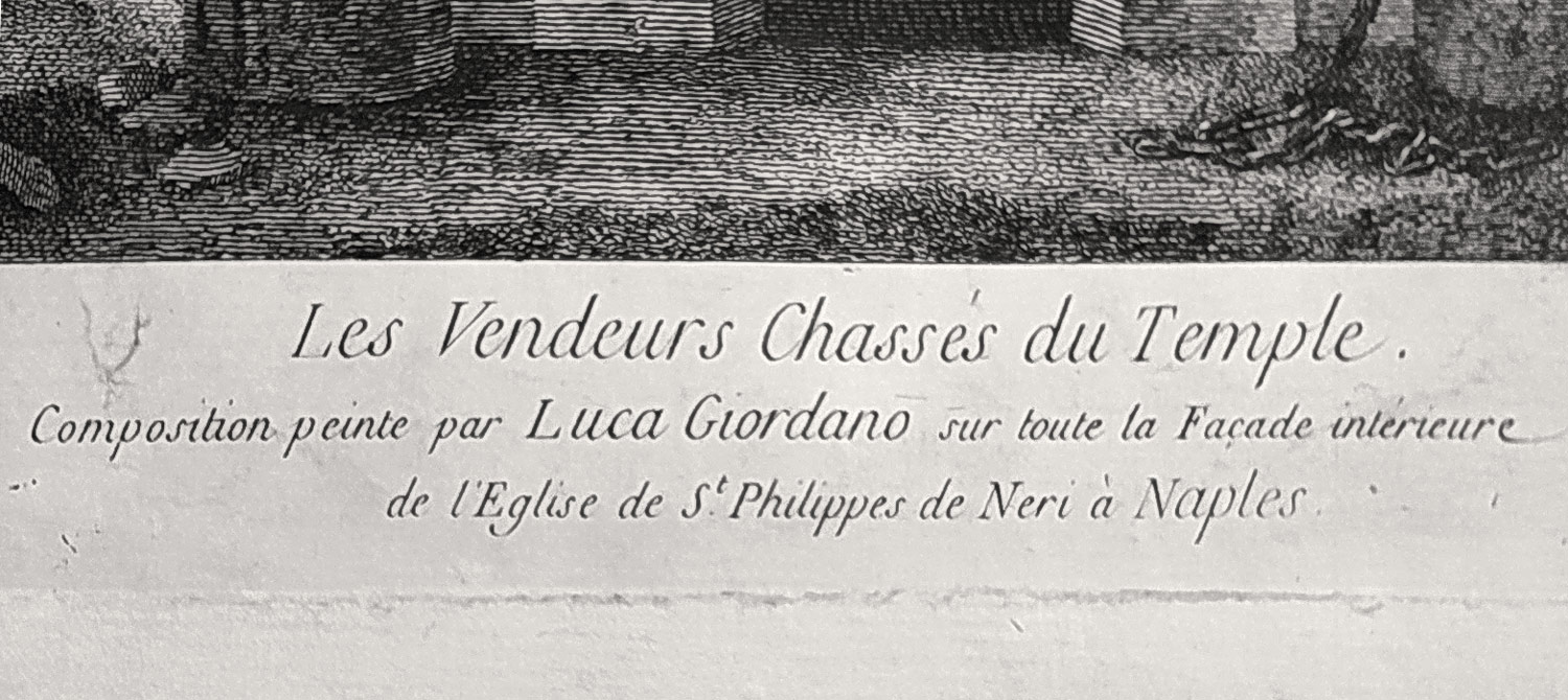 Martini Pierre Antoine – Vyhnání kupců z chrámu, původní lept, 1781