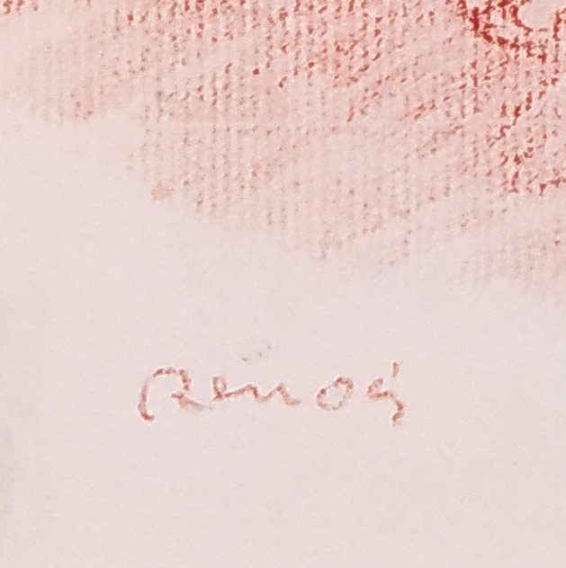 Renoir Pierre-Auguste – Fille de la campagne avec des chiens, původní litografie, ca 1894