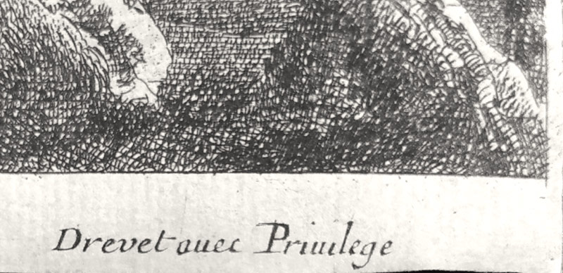 Pérelle Gabriel – Romantická krajina, původní lept, ca 1650