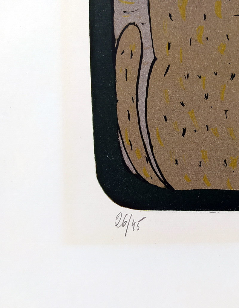 Šalamounová Eva Natus – Maškarní bál, barevná litografie s podtiskem, 1990