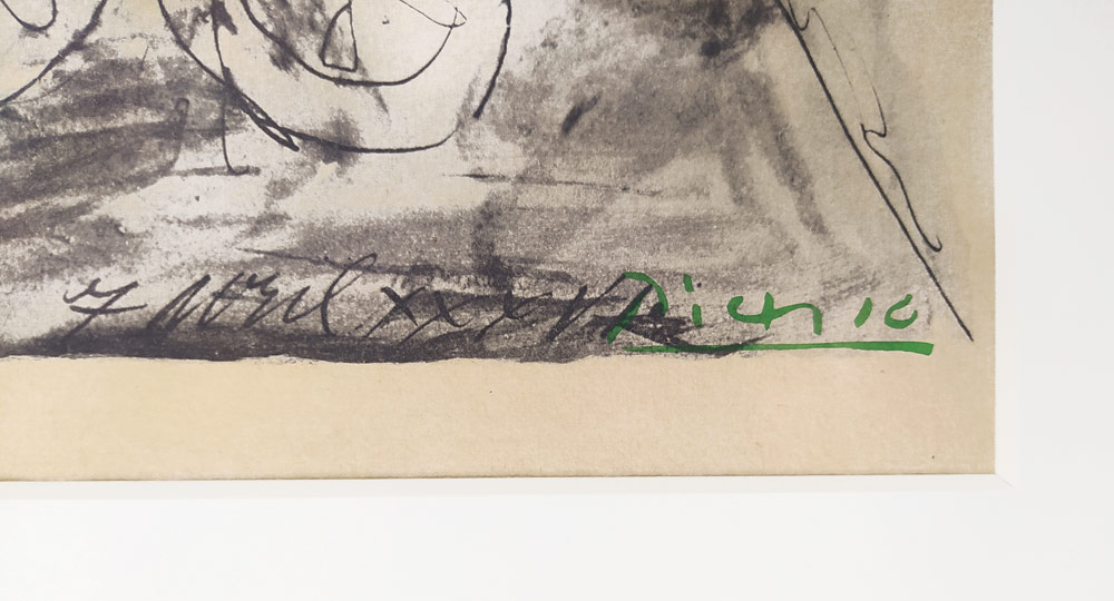 Picasso Pablo – Jeune faune, femme et enfant, číslovaná litografie 74/500, 1967