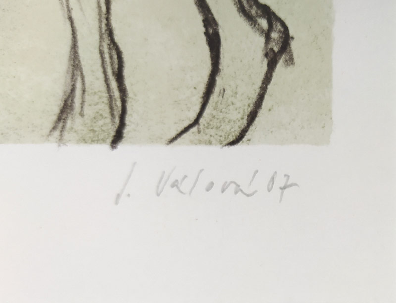 Válová Jitka – Sběrači, původní číslovaná litografie č. 50/200, 1987