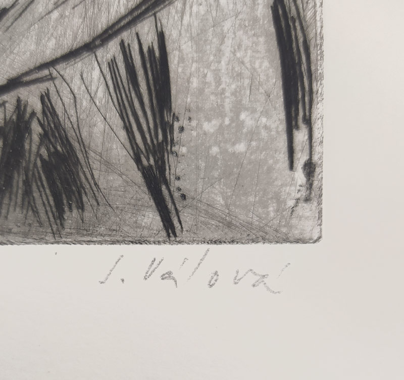 Válová Jitka – Figury v pohybu, původní suchá jehla, nedatováno