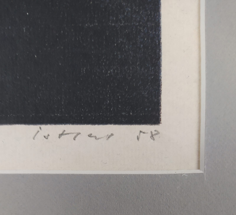 Istler Josef – Hlava, signovaný monotyp, číslováno 9/10, 1958