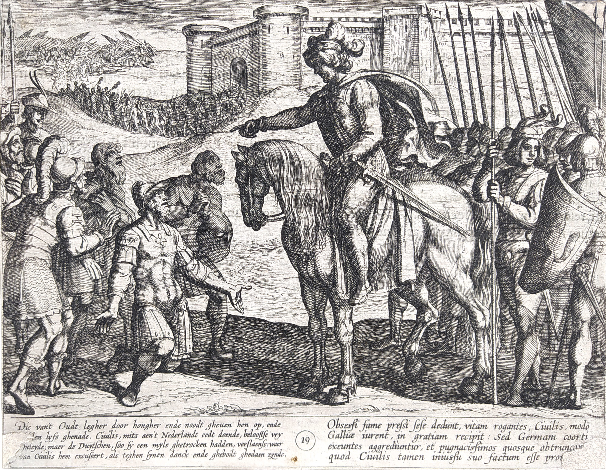 Tempesta, Antonio – předloha Otto van Veen, dva původní lepty (8 a 19), 1611