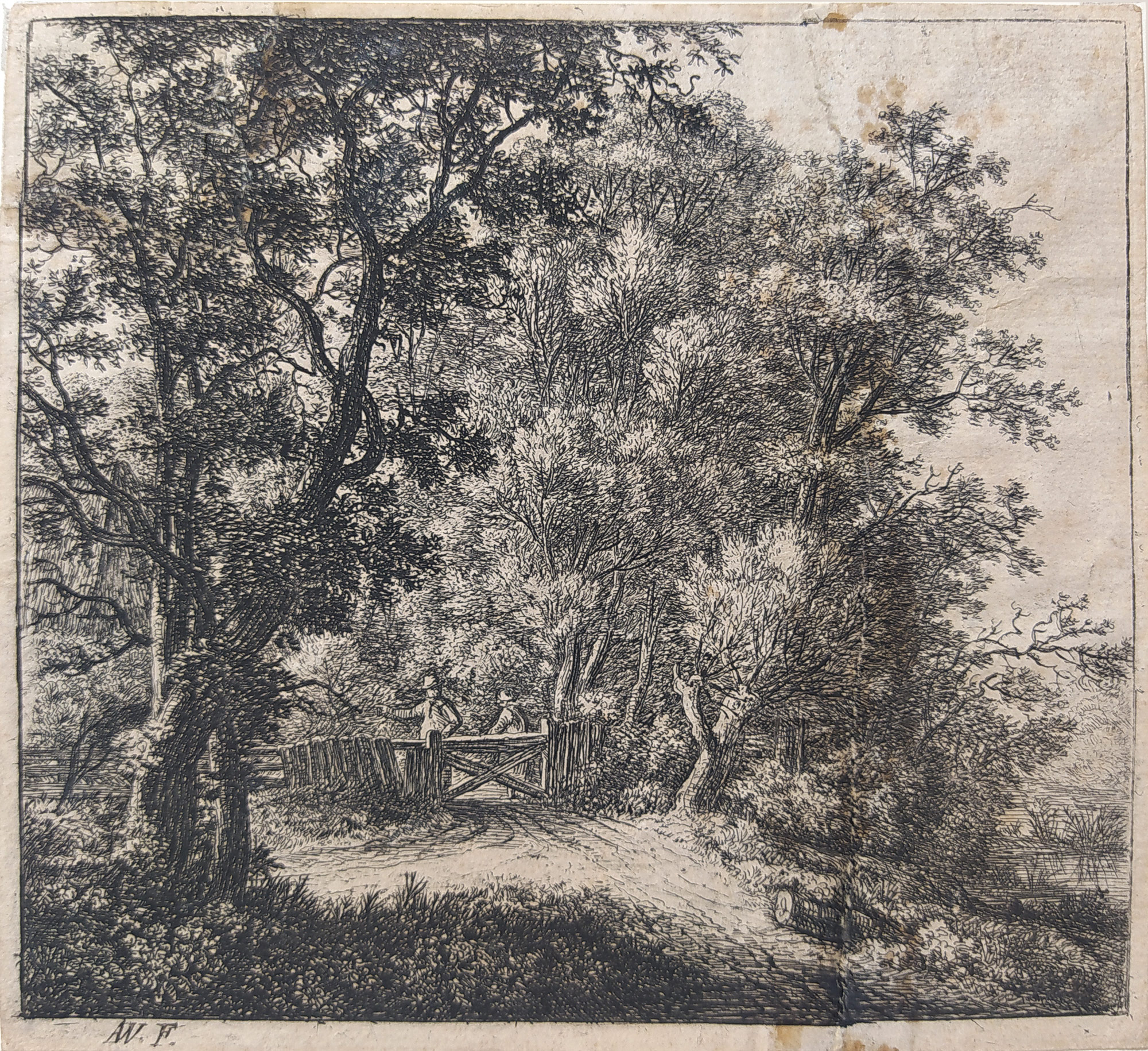 Waterloo, Anthoni – Dvě krajiny, dva původní lepty, ca 1660