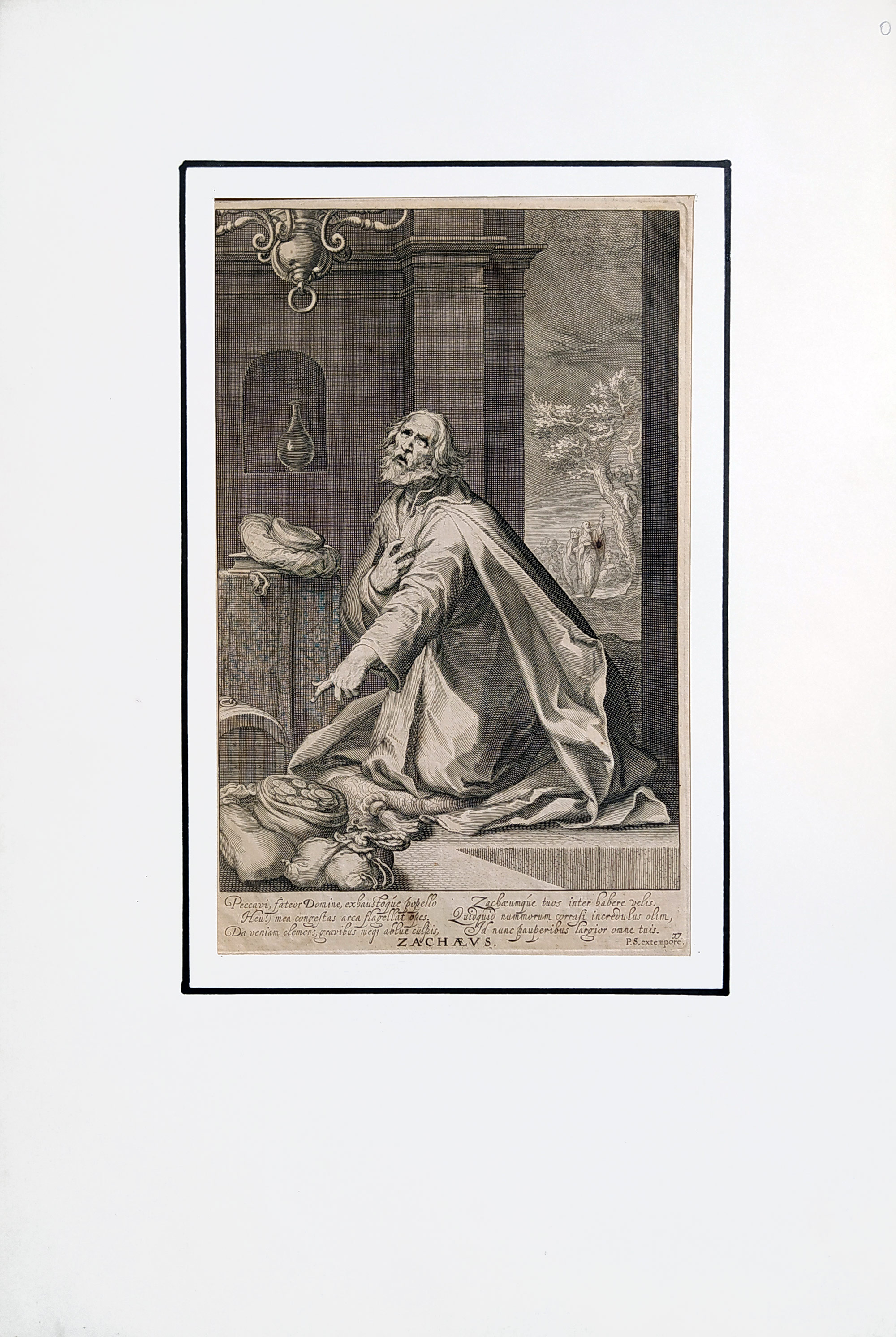 Swanenburg, Willem van – Svatý Zacheus, původní lept, 1611