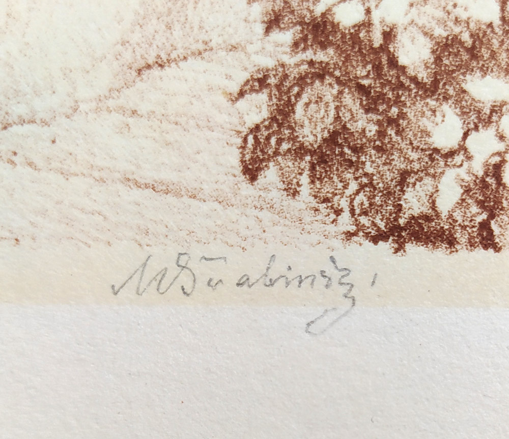 Švabinský Max – Opalující se nahá žena I, původní litografie, 1943