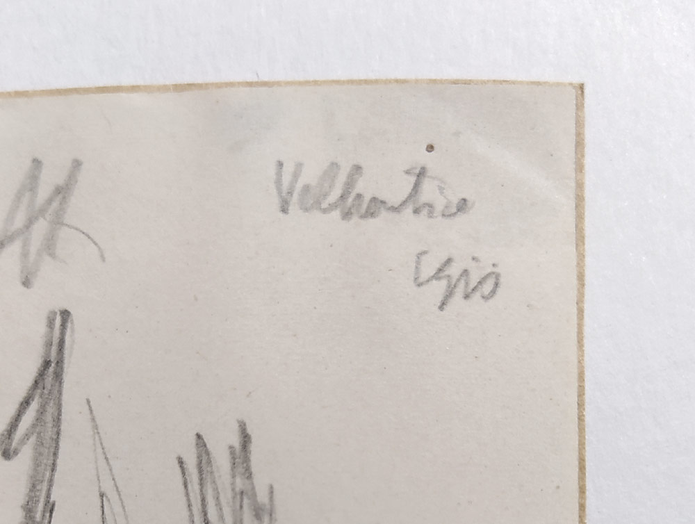 Konůpek Jan – Velhartice, kresba tužkou, 1911