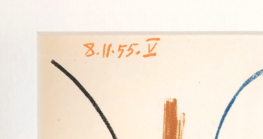 Picasso Pablo – Atelier „La Californie“, Cannes 8. 11. 1955, barevná litografie, 1955