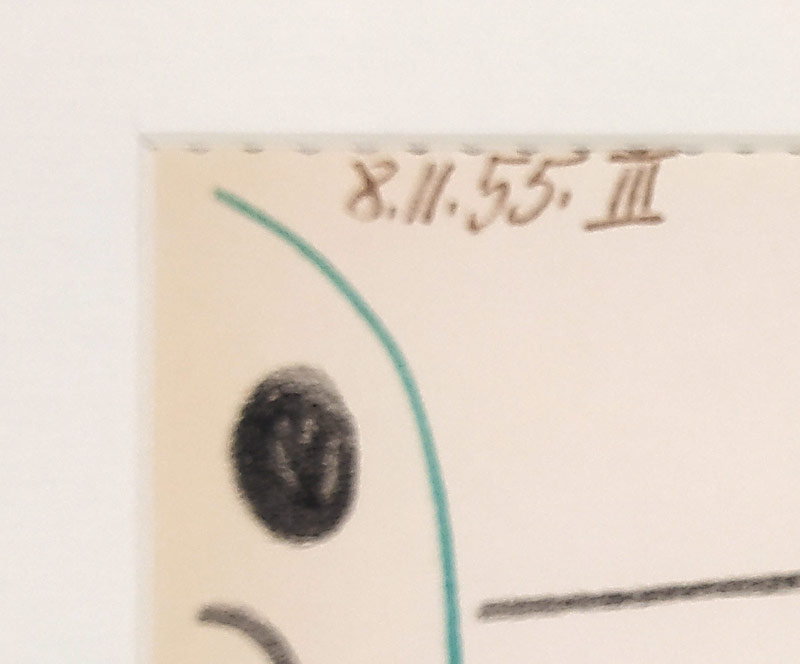 Picasso Pablo – Atelier „La Californie“, Cannes 8. 11. 1955, barevná litografie, 1955