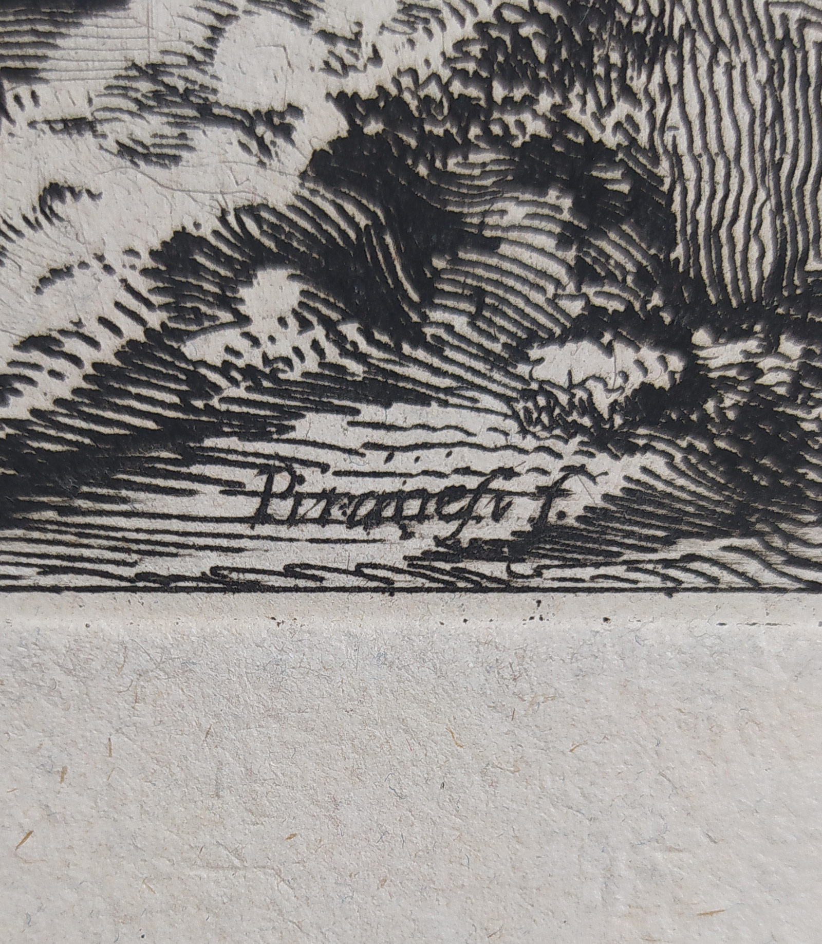 Řím – Le Antichità Romane, Římské starožitnosti, titulní list druhého svazku, G. B. Piranesi, lept, 1756–57