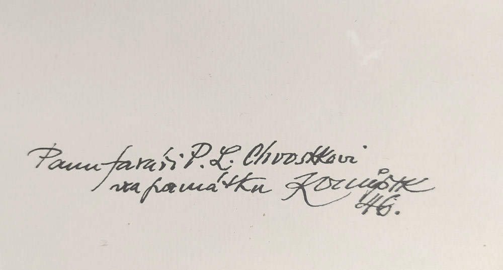 Konůpek Jan – Kristus ve Středohoří, kresba tuší, 1938