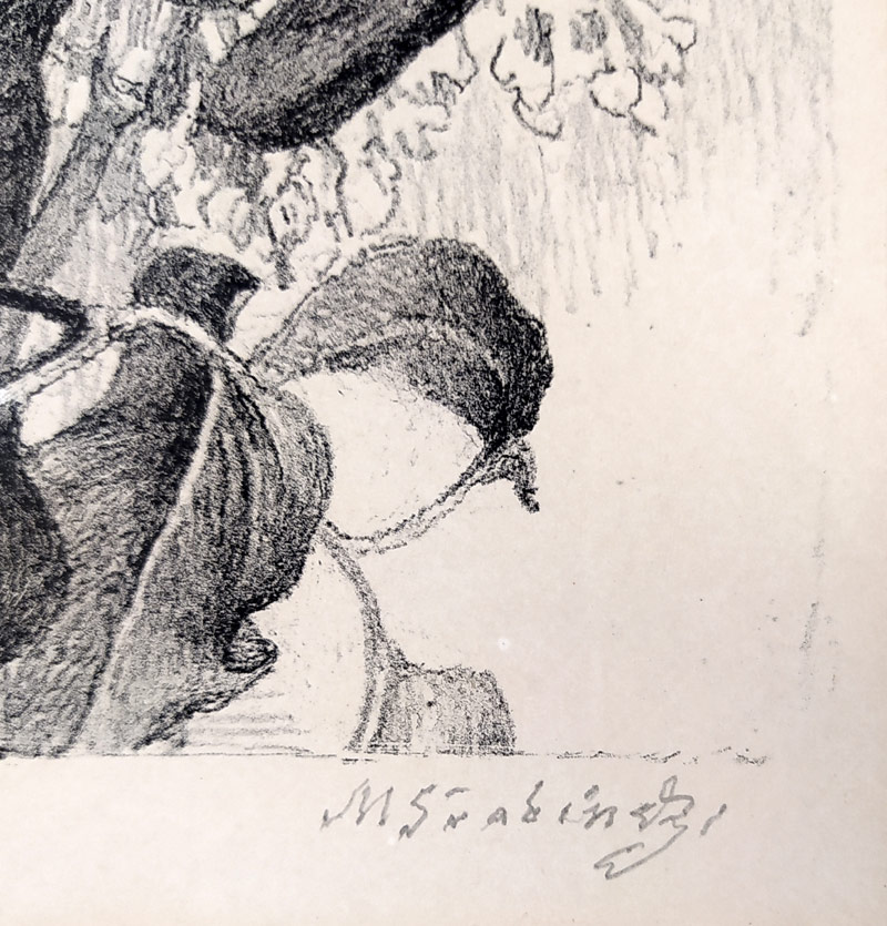 Švabinský Max – Velká jarní kytice, původní litografie, soupis gr. díla č. 655, 1954