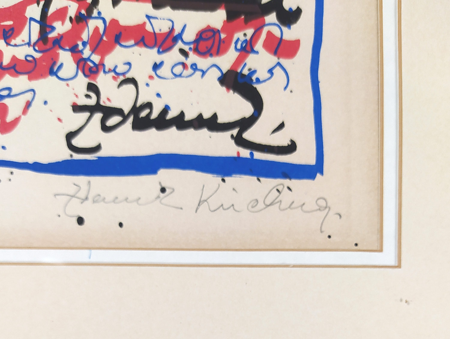 Kirchner Zdeněk – Dopis, Paříž, barevná litografie, autorský tisk, 80. léta 20. století