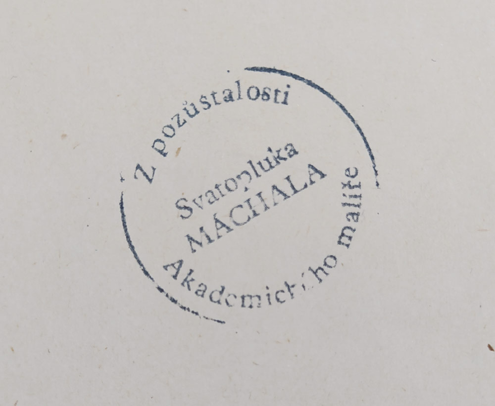 Máchal Svatopluk – Figury, skica, kresba perem, z pozůstalosti autora, nedatováno