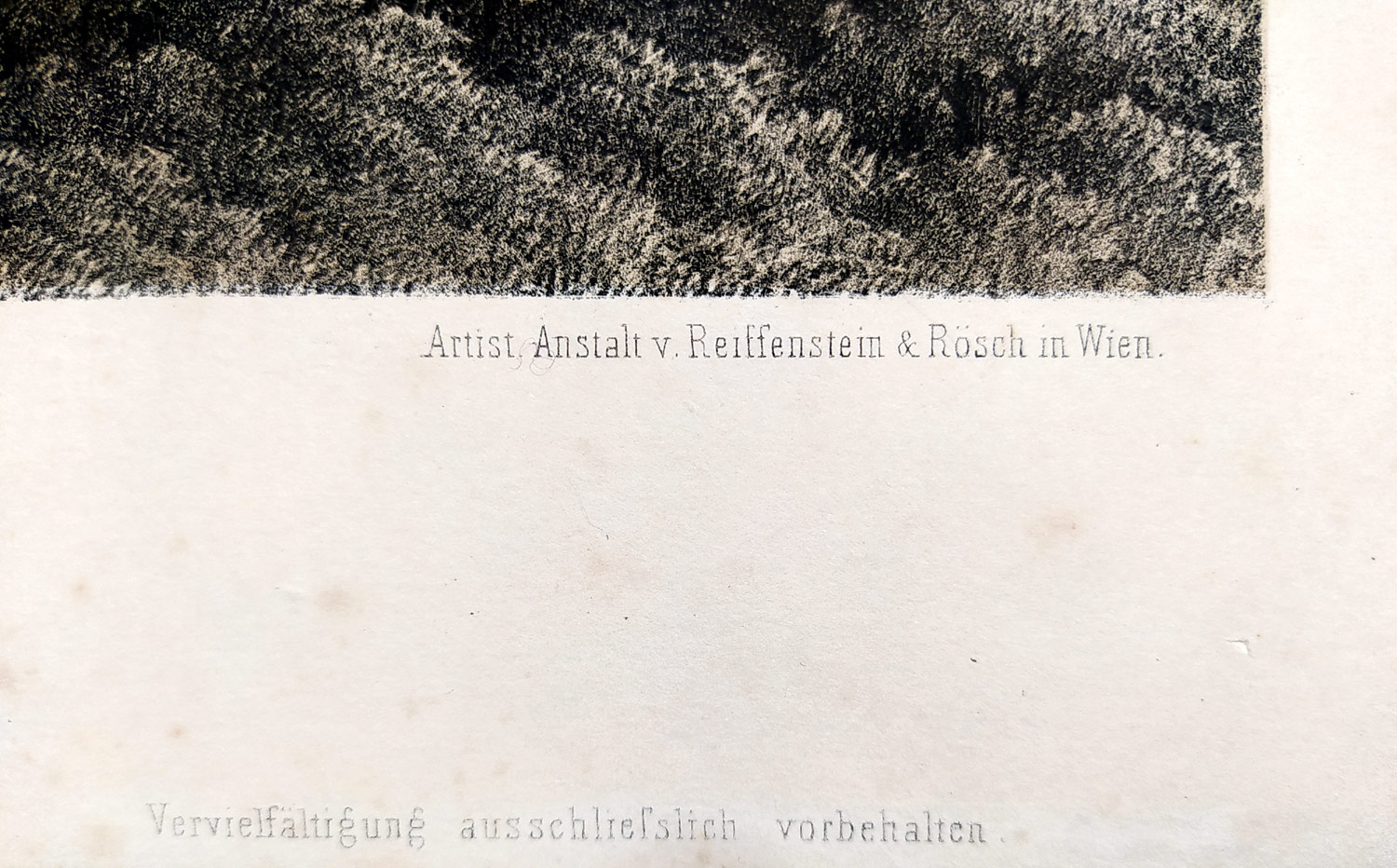 Praha – Panorama von Prag, Karl Waage, vydal Anton Seifert, tónovaná litografie, ca 1860