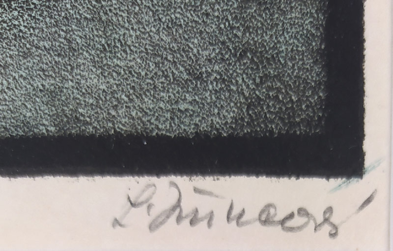 Jiřincová Ludmila – François Villon – Závěť, litografie s barevným podtiskem, číslováno 10/100, nedatováno