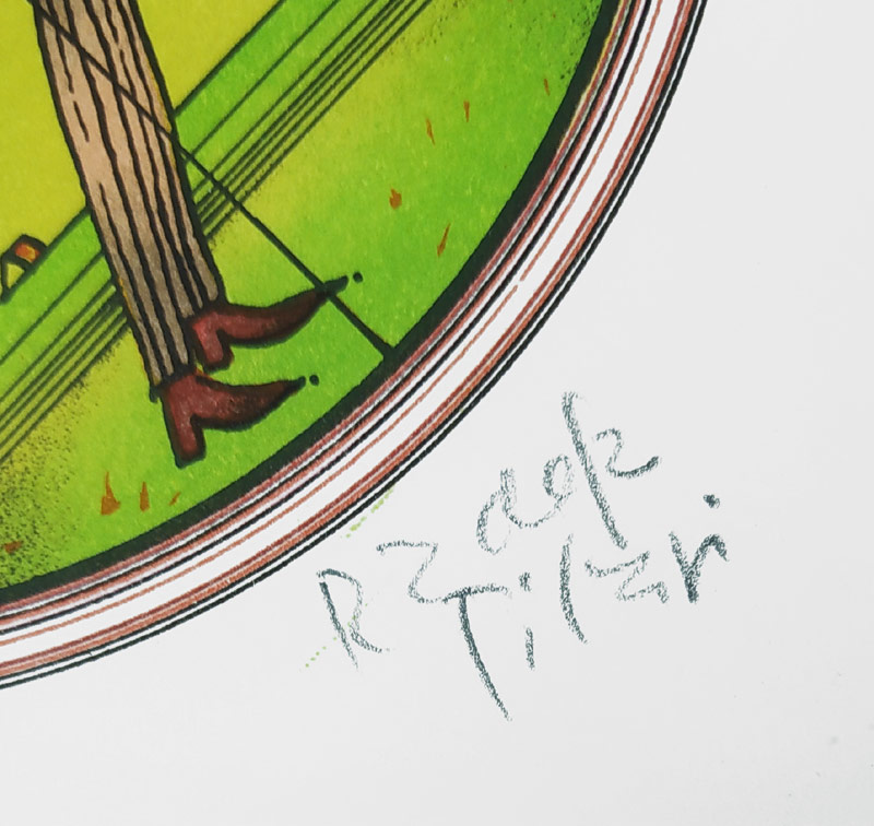 Pilař Radek – Pohádkový motiv, původní barevná litografie, číslováno 5/50, nedatováno