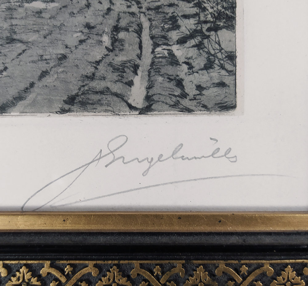 Engelmüller Ferdinand František – Předjaří, původní lept, 1905