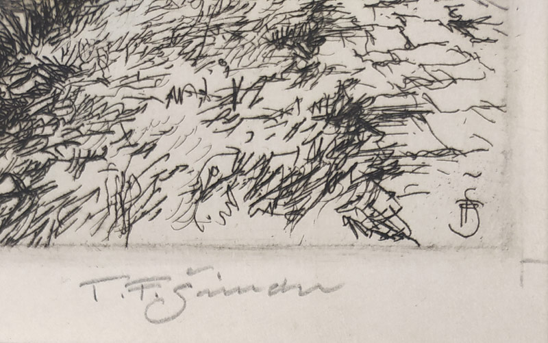 Šimon Tavík František – Vyšehrad, původní lept, 1940