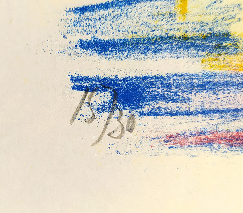 Holý Miloslav – Město, barevná litografie, číslováno 15/30, 1963