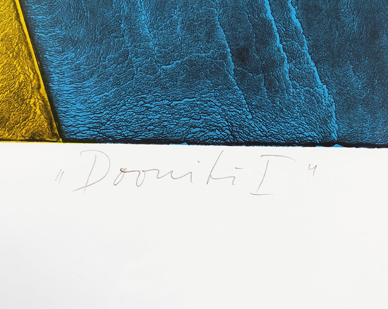 Lamr Aleš – Dovnitř I., velkoformátová barevná litografie, 1999