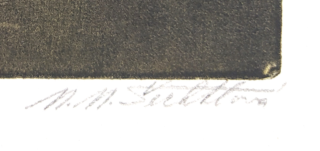 Šechtlová Marie Michaela – Ze sna, signovaná barevná mezzotinta, ca 1985