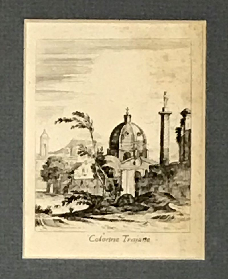 Římské památky – Israel Silvestre, 5 původních leptů, 1640–1656