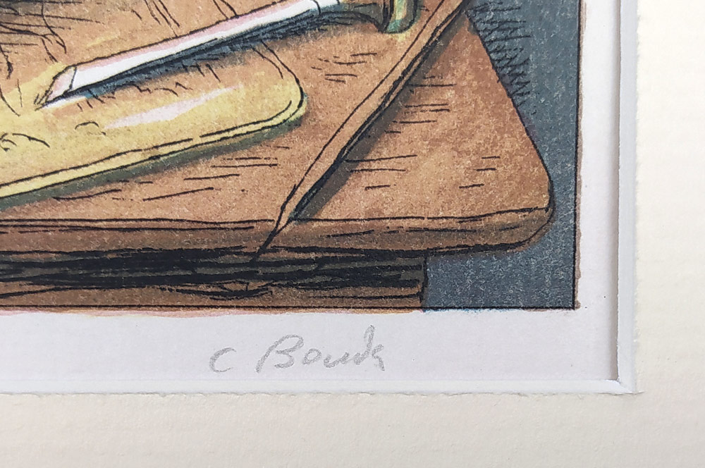 Bouda Cyril – Hudební zátiší, původní barevná litografie, 1974
