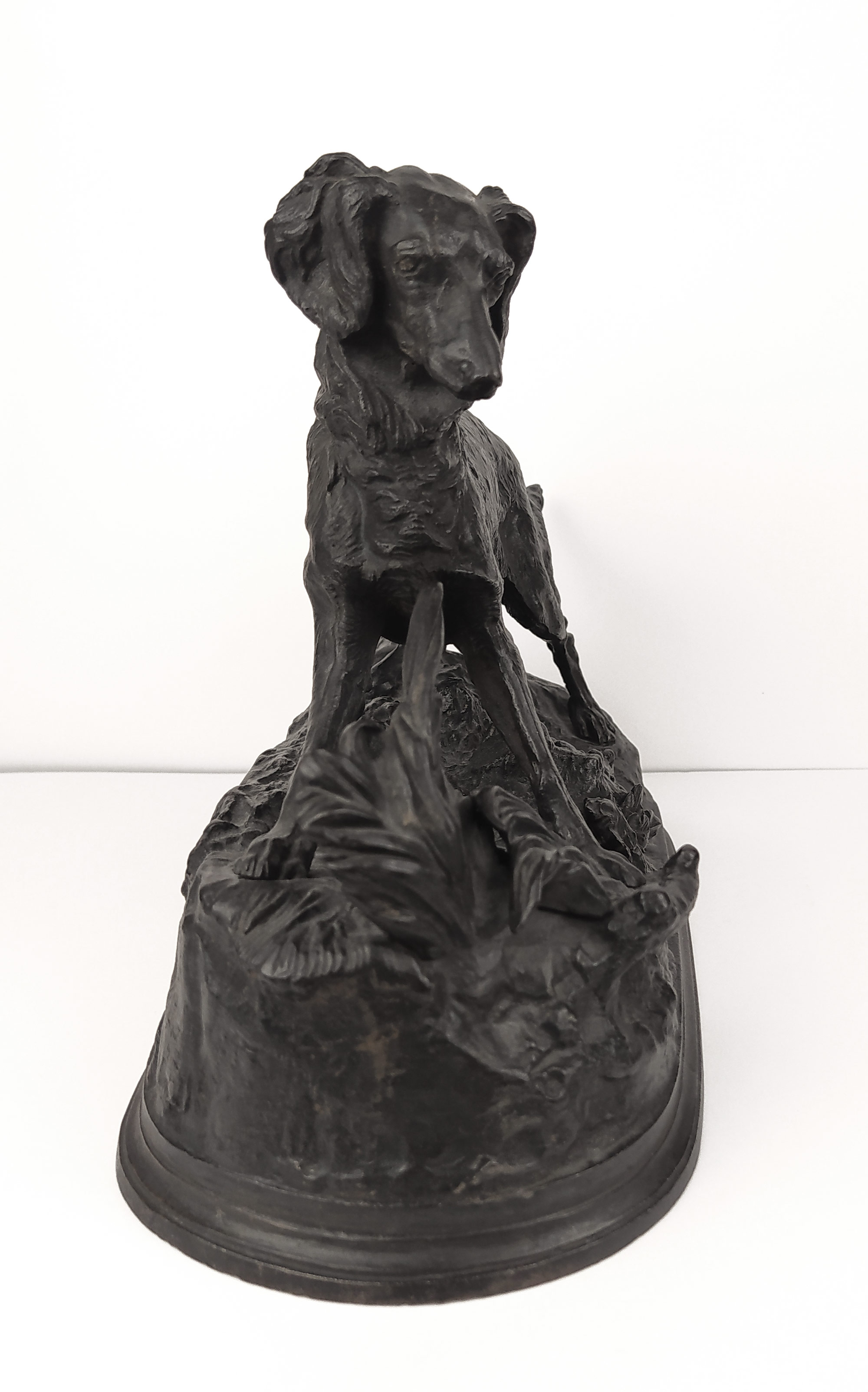 Mêne, Pierre-Jules – Chien épagneul, Sylphe, bronzová plastika, signováno v podstavci, výška 23 cm, nedatováno