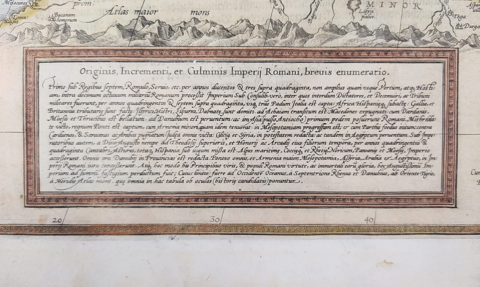 Evropa – Romani Imperii Imago, Abraham Ortelius, staře kolorovaný původní mědiryt, 1579