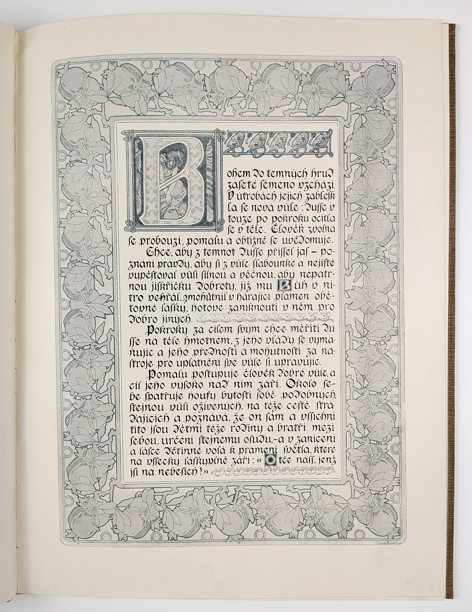 Mucha Alfons – Otčenáš. Kreslil a napsal A. Mucha