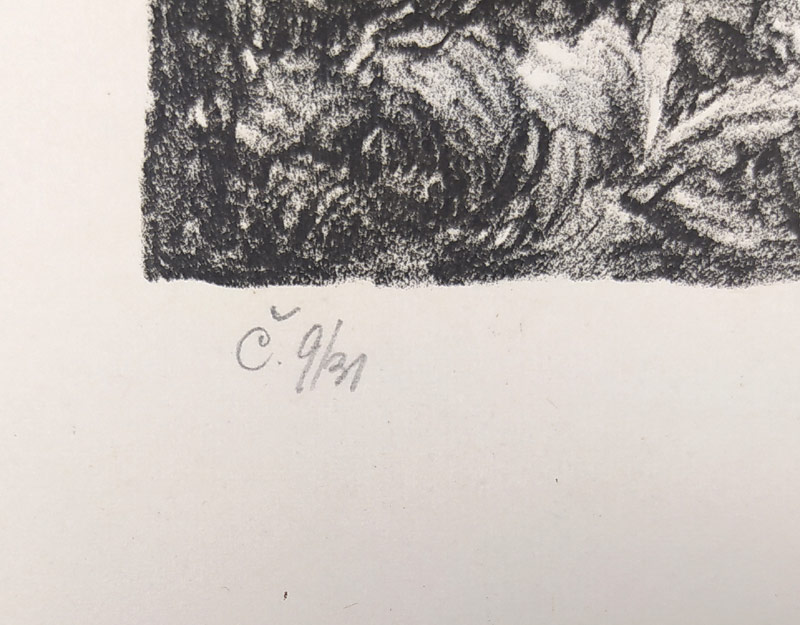 Kobliha František – Fantasie měsíčných nocí, původní litografie, číslováno 9/30, 1944–1946