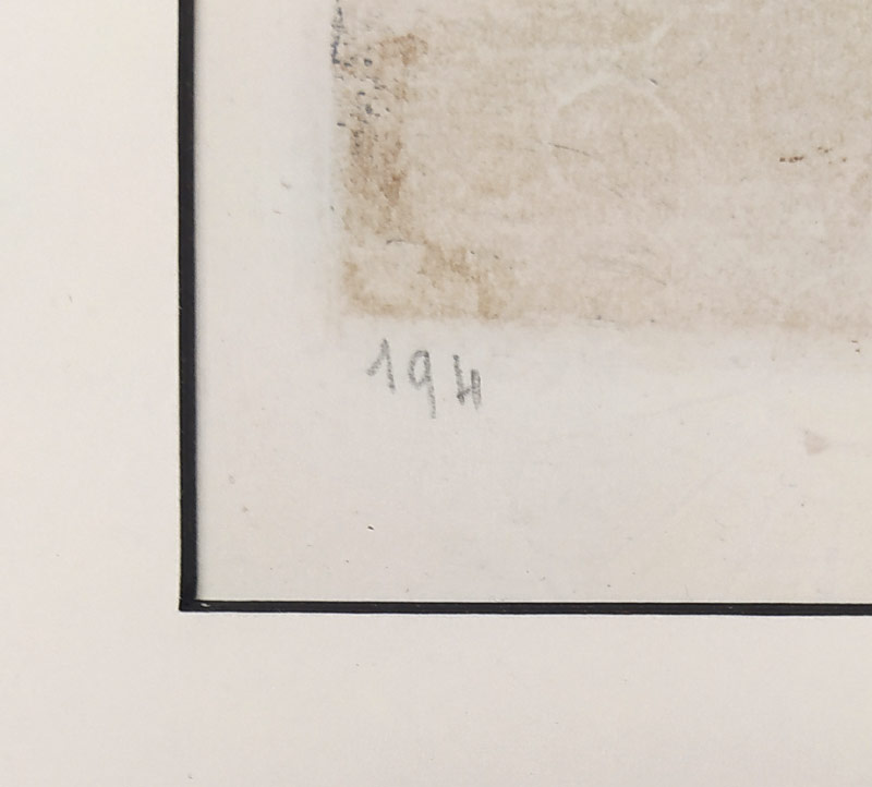 Šimon Tavík František – Quai Malaquai v Paříži, původní barevný lept, 1924