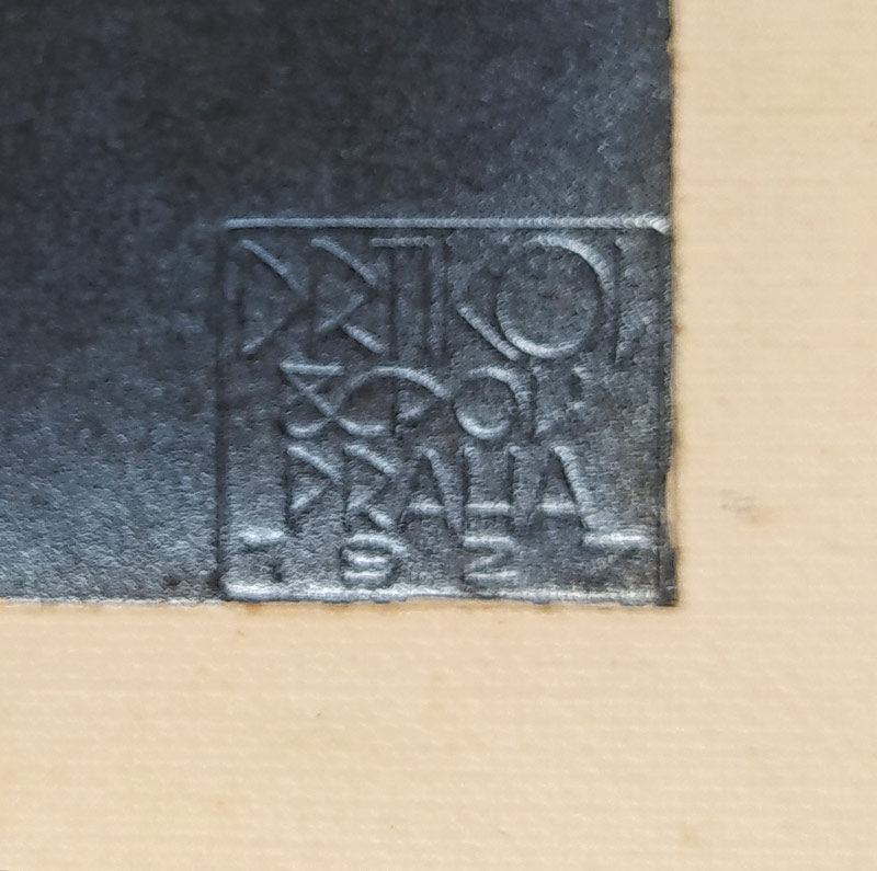 Drtikol František – Svatební bromostříbrná fotografie malíře Františka Antonína Jelínka s chotí, 1927
