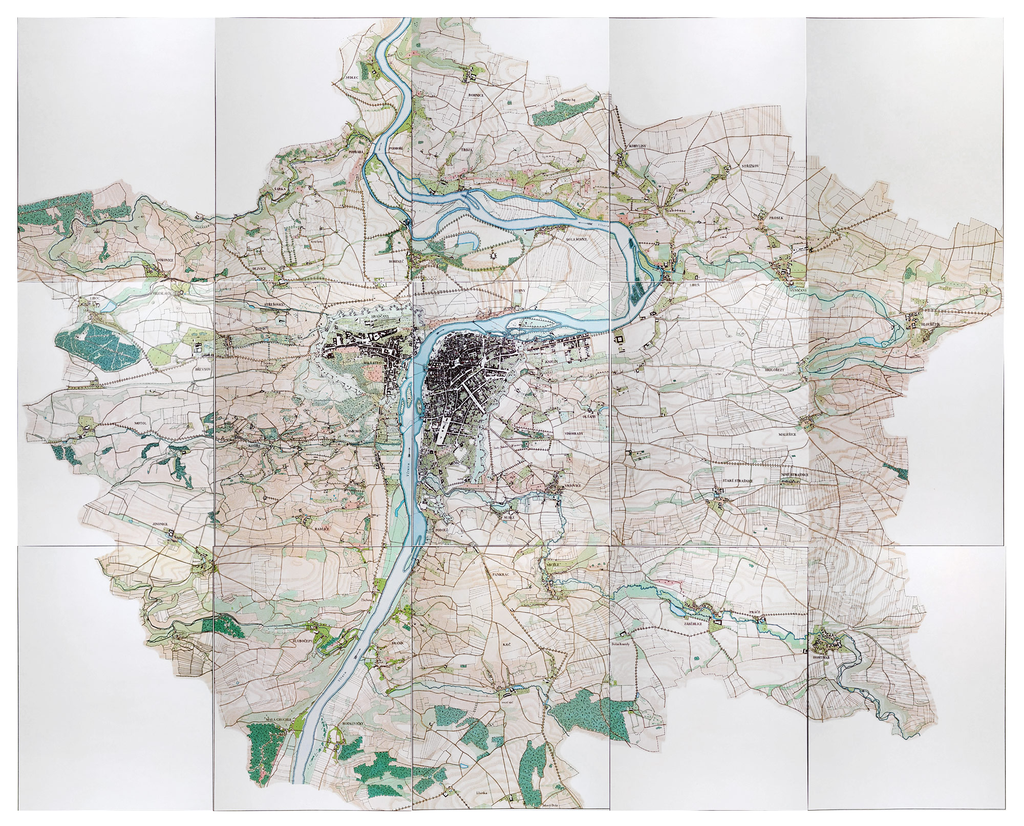 Hnilička Eduard, Zdeněk Wirth – Pražské zahrady I. a II., plány pražských zahrad 1954–58