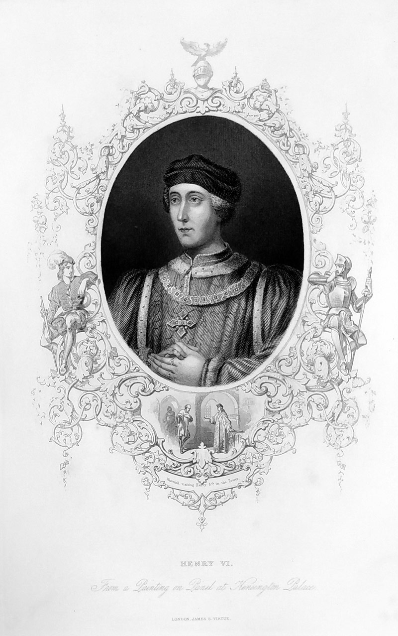 Panovníci Anglie a Velké Británie – James S. Virtue, 8 původních ocelorytů, ca 1830