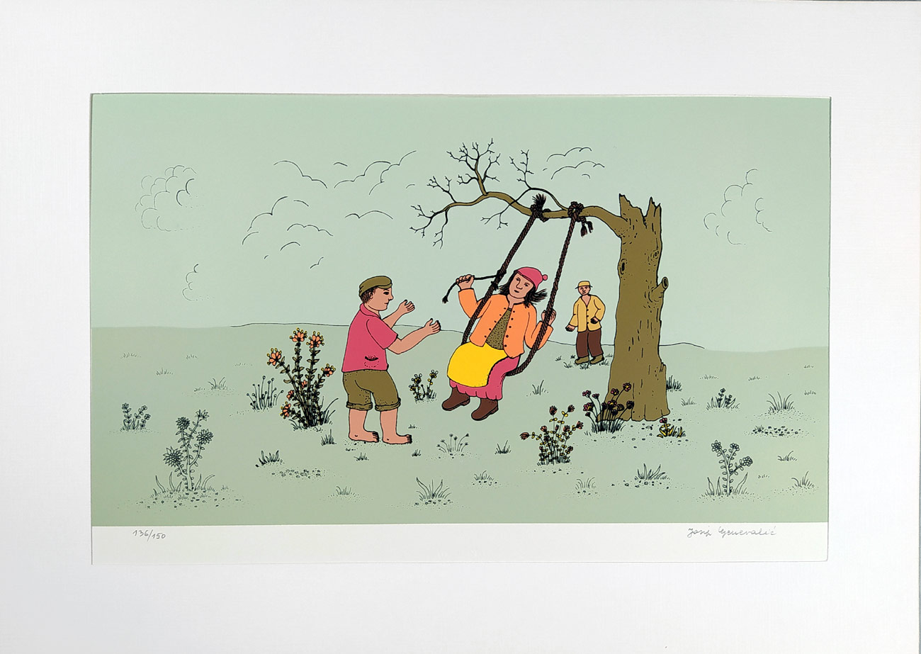 Generalic Josip – Moja Podravina, 6 serigrafií, ex. č. 136/150, 1980