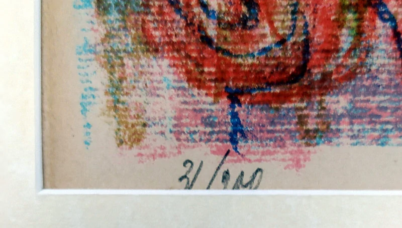 Sychra Vladimír – Česající se dívky, rozměrná barevná litografie, číslováno 31/200, 1959