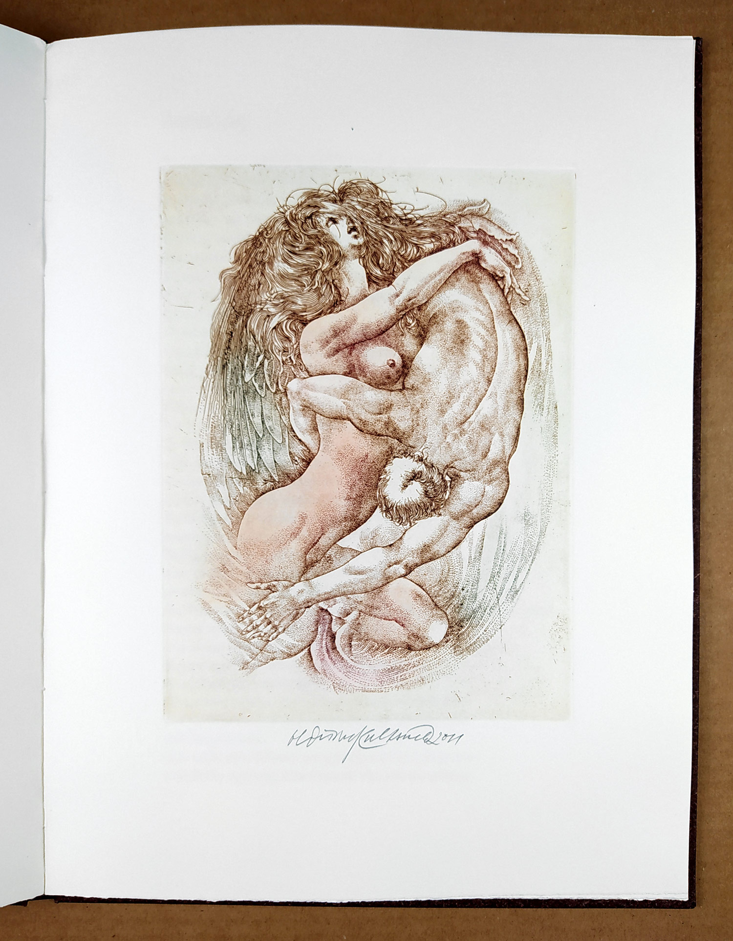 Kulhánek Oldřich – Giannakos Christos, The Fall, zrnkové lepty, číslovaný výtisk, 24/80, 2011